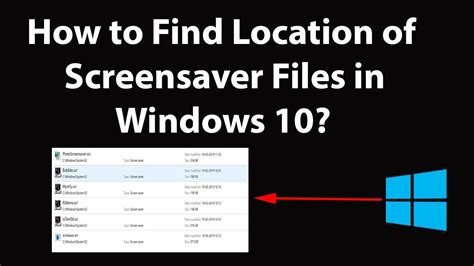 how to find screensavers location.